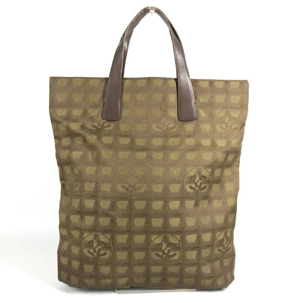 CHANEL New travel line Flat Tote Bag Flat Shopper Vertical Tote Bag Hand Bag